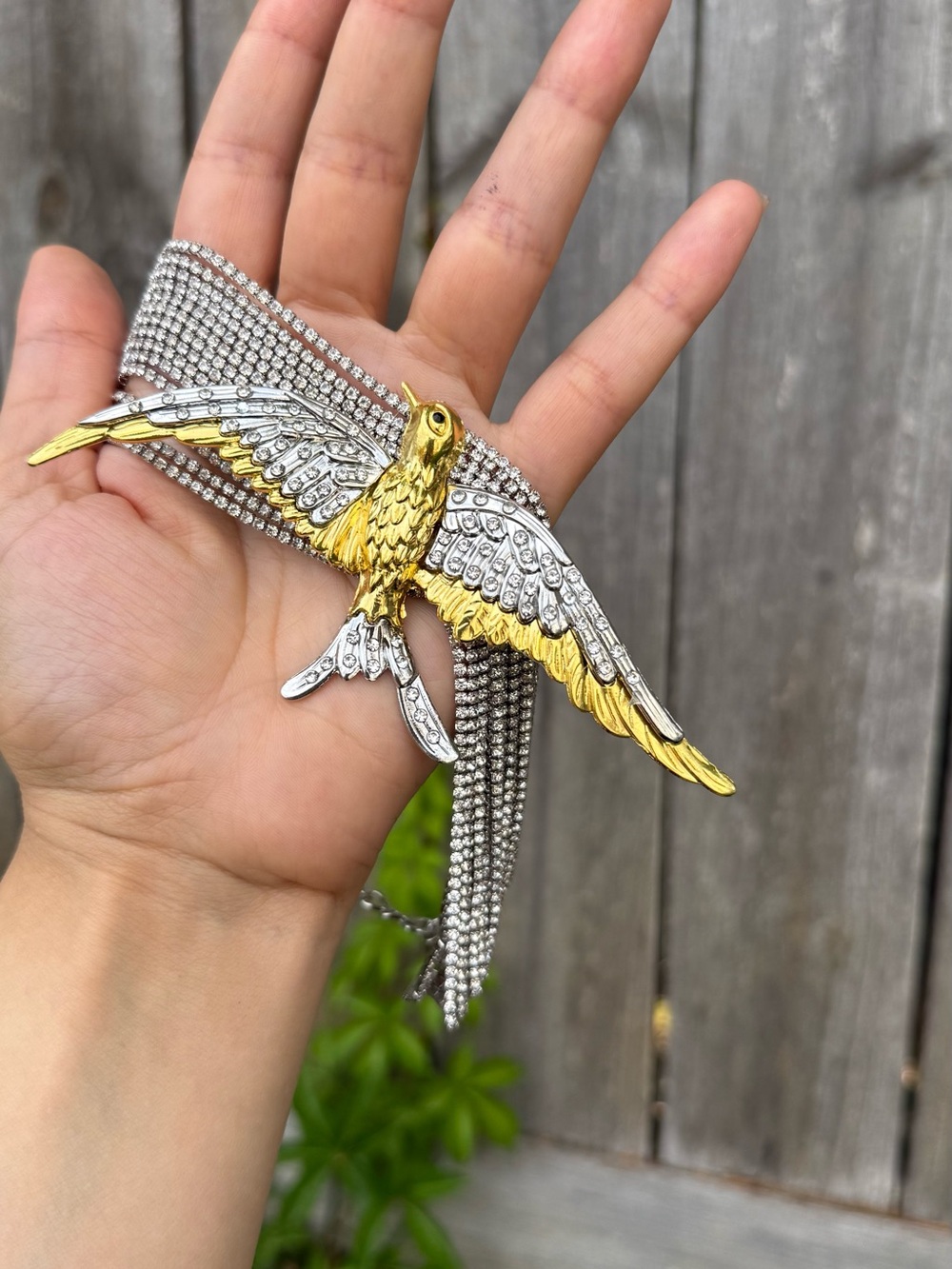 Luxury Bird Statement Choker Necklace - Picture 6 of 7